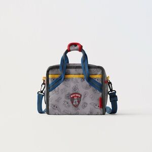 Zara Gray and Blue Men's Messenger Bag